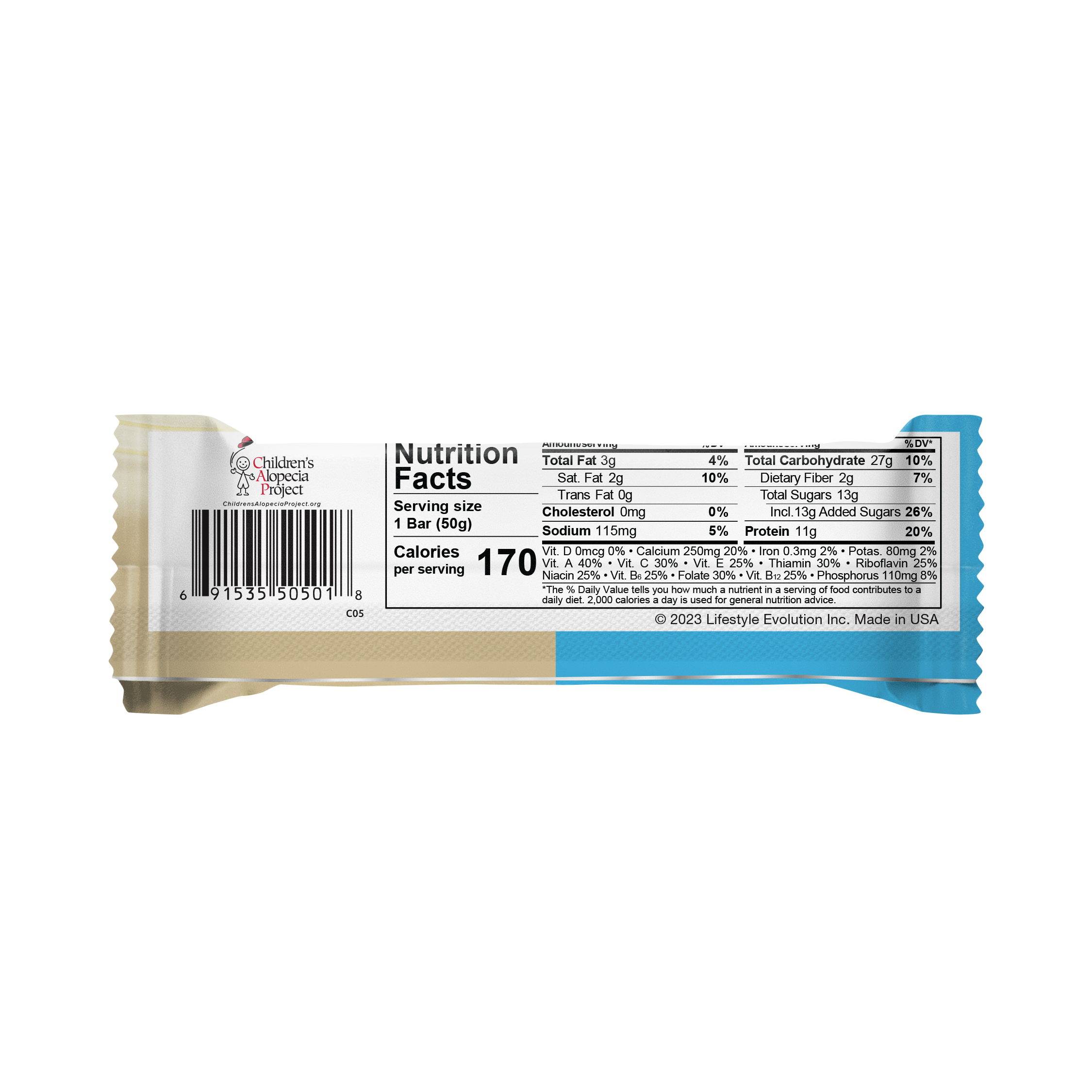 NuGo Original Vanilla Yogurt Protein Bar 50g, 11g Protein, Gluten Free Snack with Added Vitamins, Pack of 15 pcs
