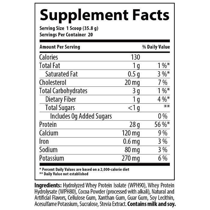 Nutrabolics Hydropure Chocolate 1.6 Lb
