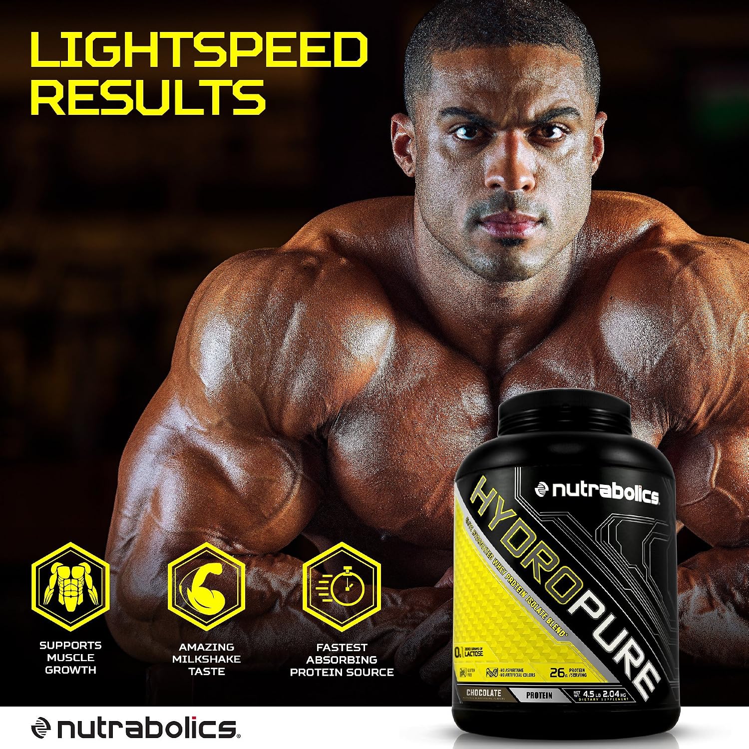 Nutrabolics  Hydropure Chocolate 4.5 lb