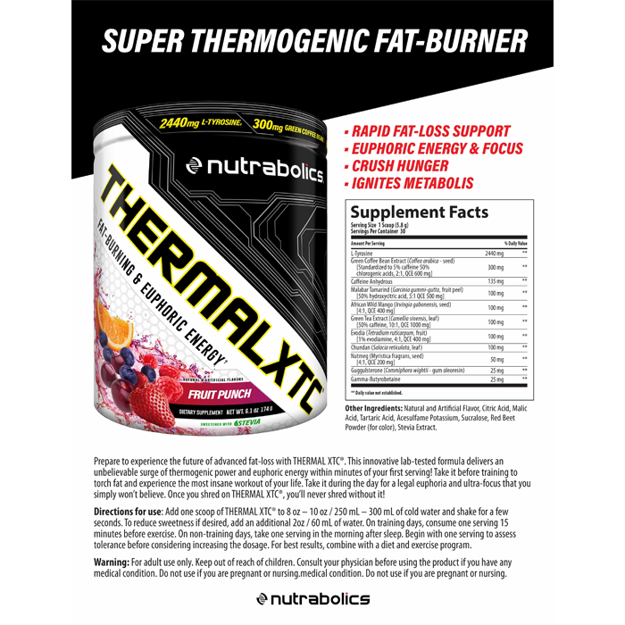 Nutrabolics  Thermal XTC 174 g Fruit Punch