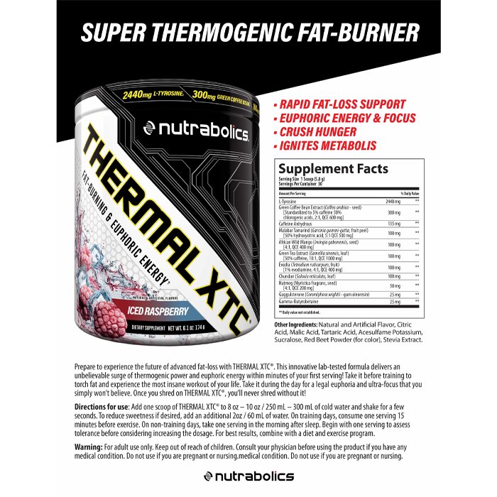 Nutrabolics  Thermal XTC 174 g Iced Raspberry