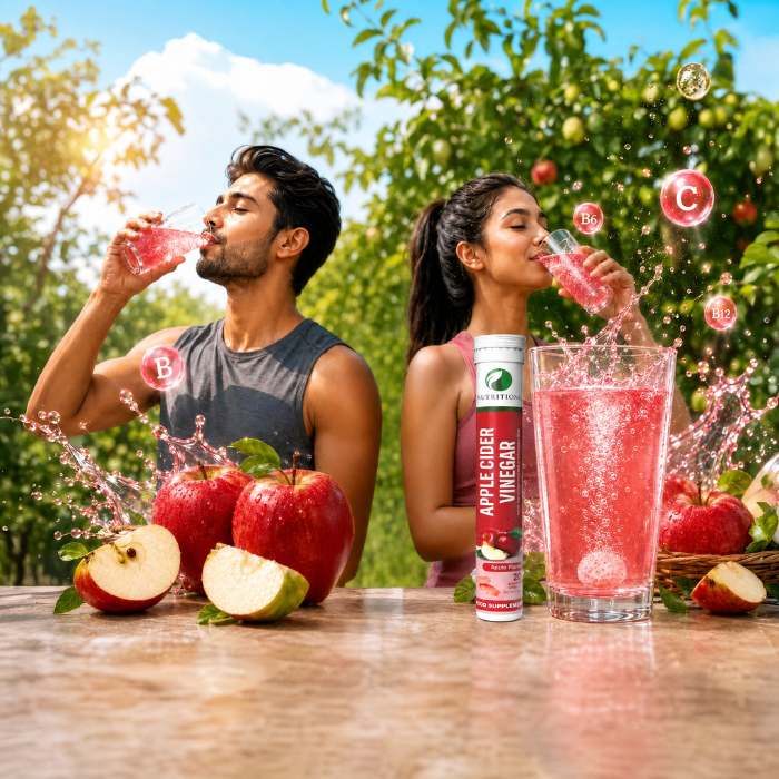 NutritionL Apple Cider Vinegar Effervescent Tablet Apple 20s