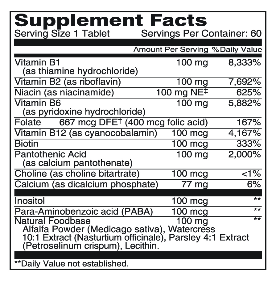 Nutritionl B-100 Complex 60 Tabs