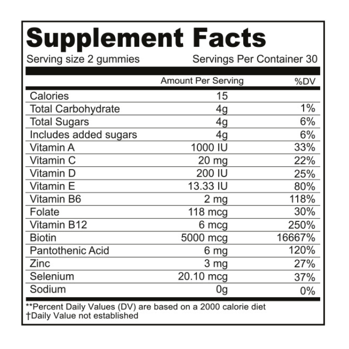 Nutritionl Beauty Adult Gummies 60's