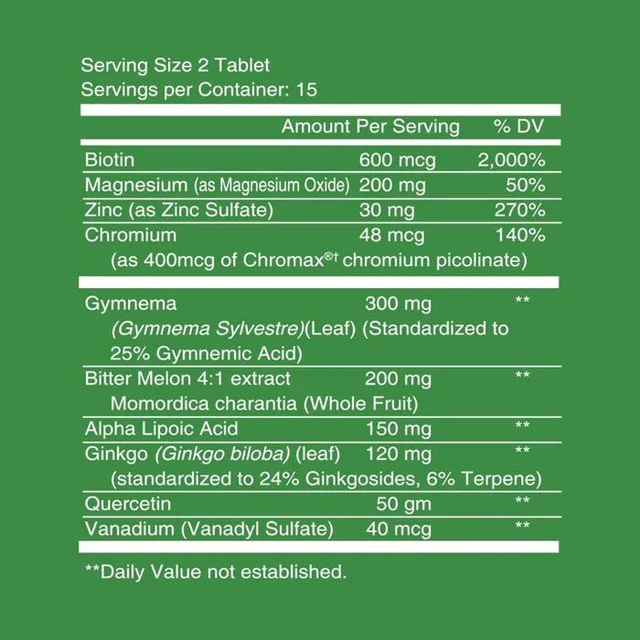 Nutritionl Blood Sugar Balance Tablets 30's