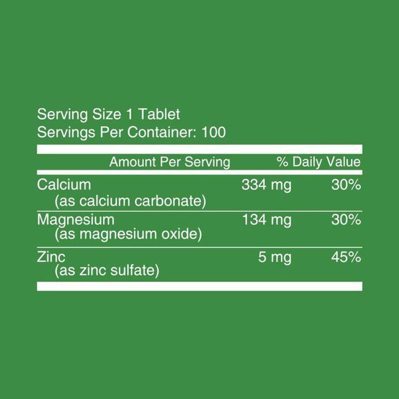 Nutritionl Calcium Magnesium & Zinc Tablets 100's