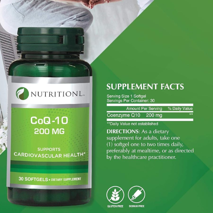 Nutritionl Coq10 200Mg Softgels 30's