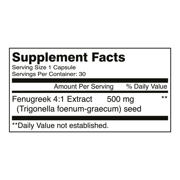 Nutritionl Fenugreek 500mg Caps 30's