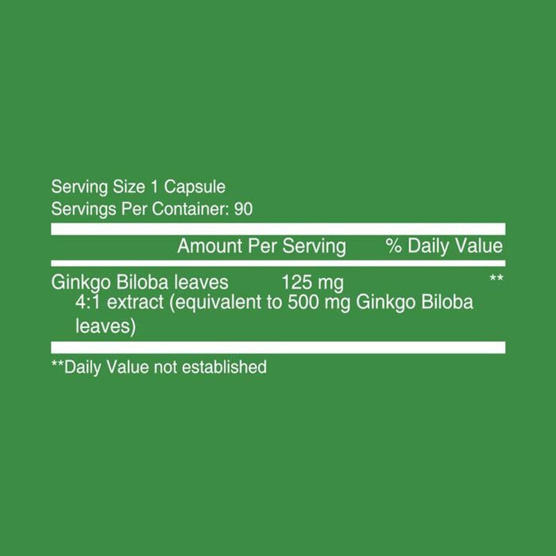 Nutritionl Gingko Biloba 125 Mg Capsules 90's