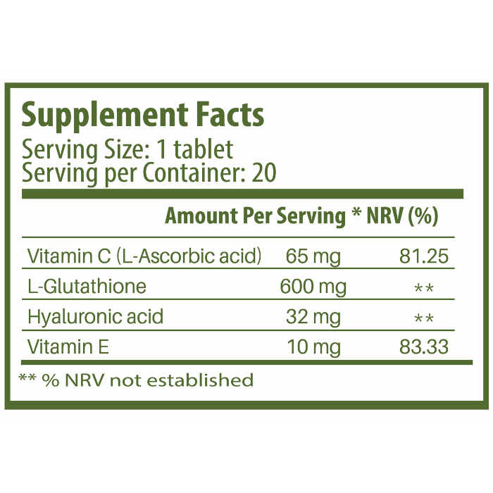 NutritionL Glow With Glutathione Effervescent Tablet Orange Flavor 20's