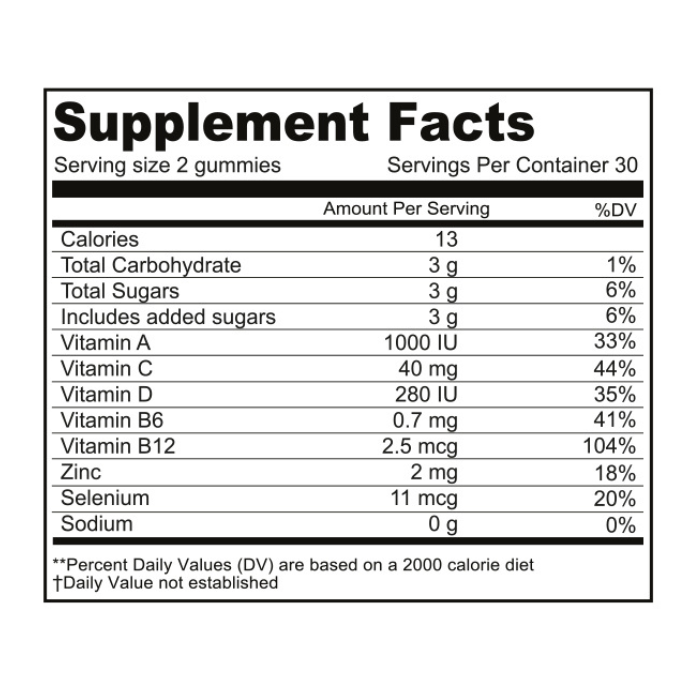 Nutritionl Immunity Kids Gummies 60's