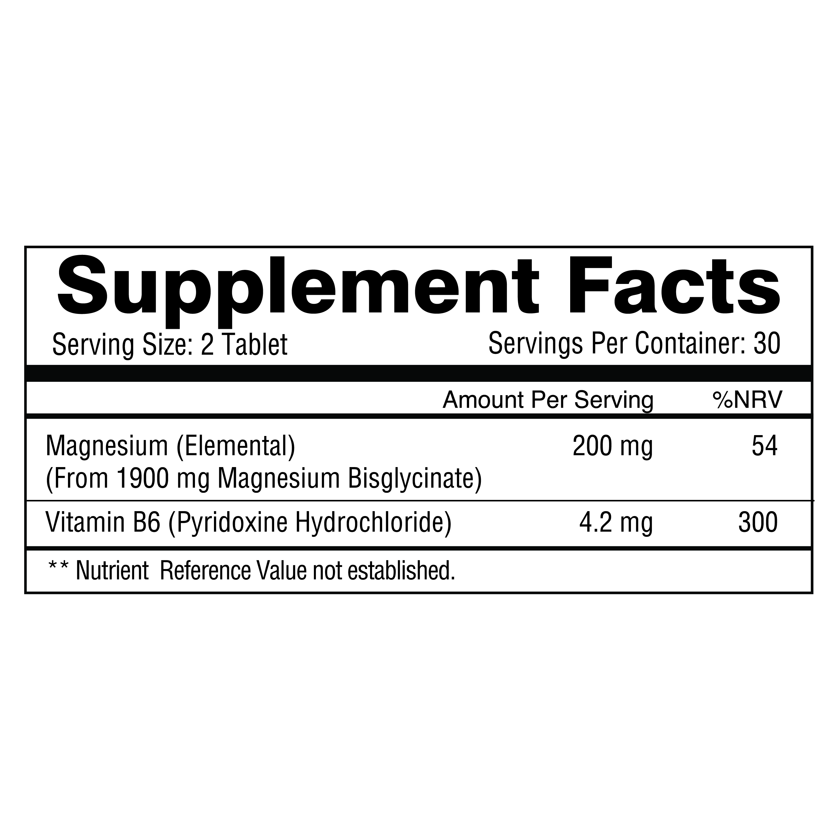 NutritionL Magnesium Glycinate Tablet 60s