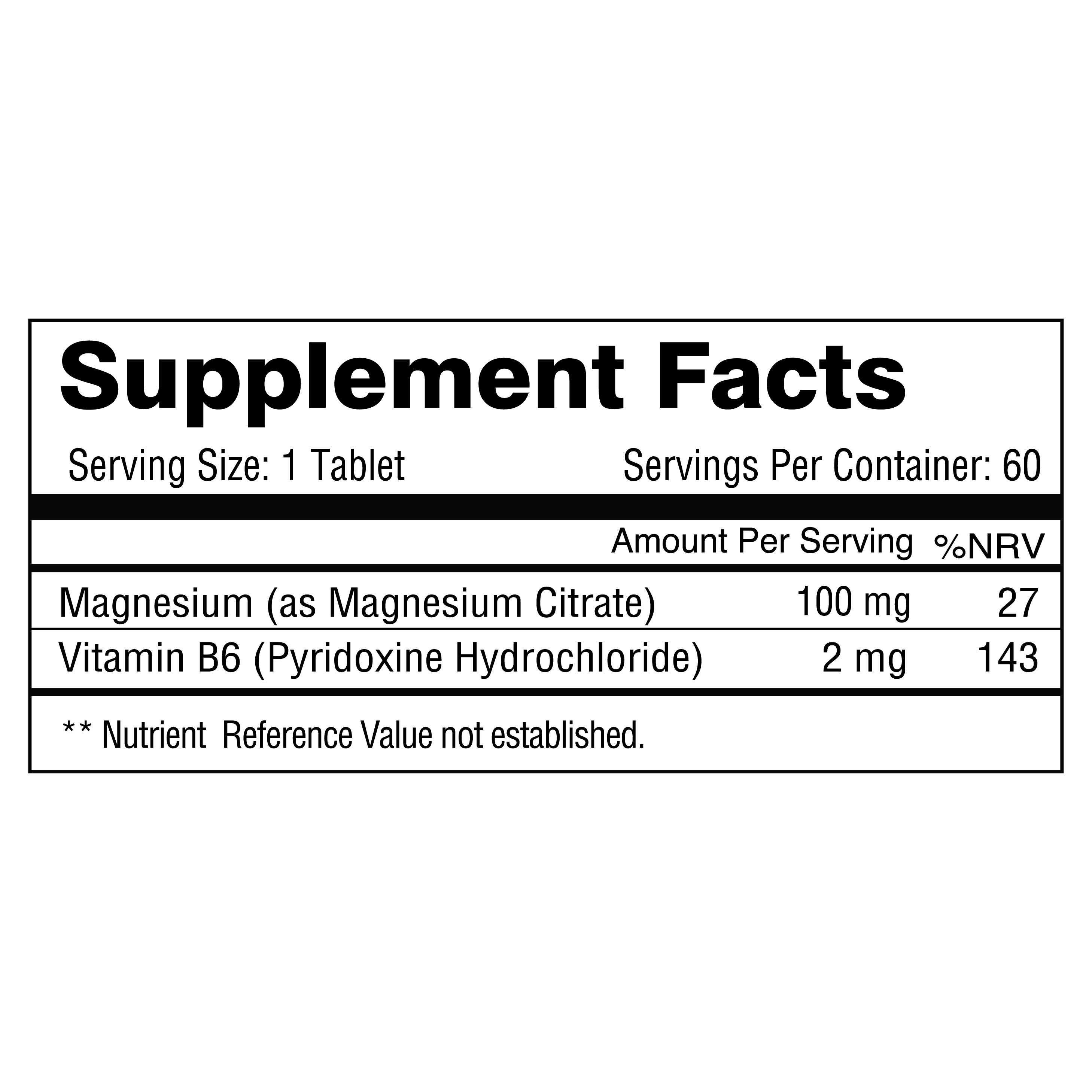 NutritionL Magnesium Citrate Tablet 60's