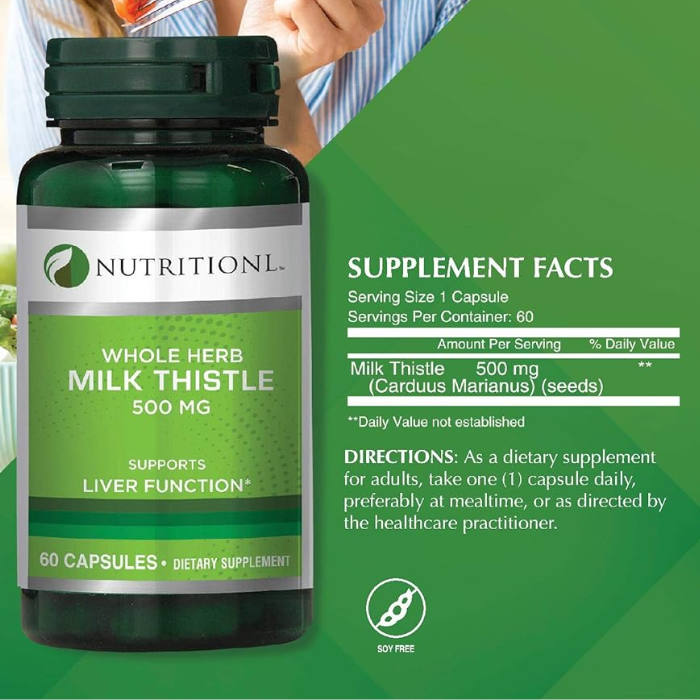 كبسولات ميلك ثيستل 500 مجم 60 كبسولة من نيوتريشنل