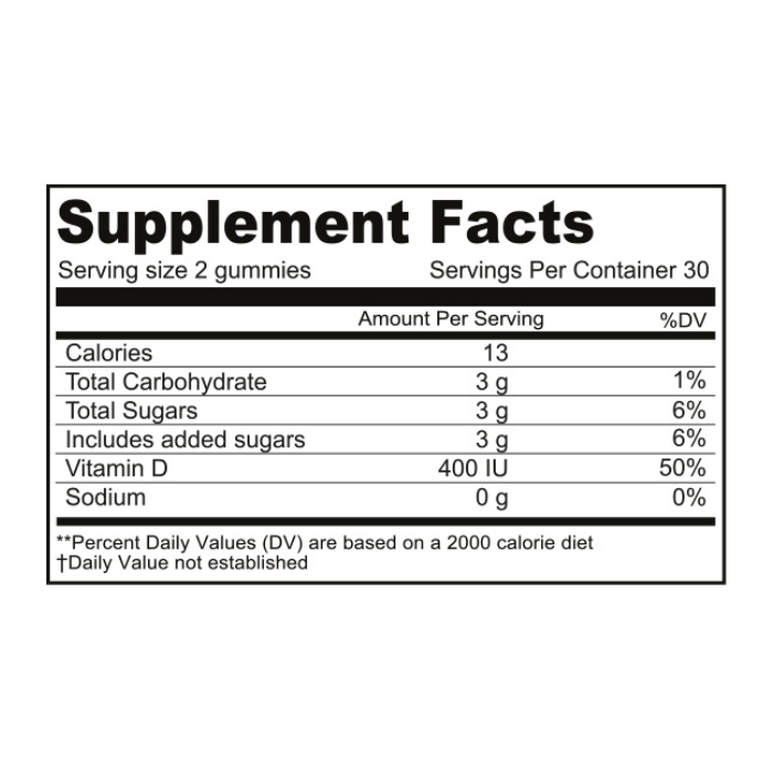 Nutritionl Vitamin D Kids Gummies 60's
