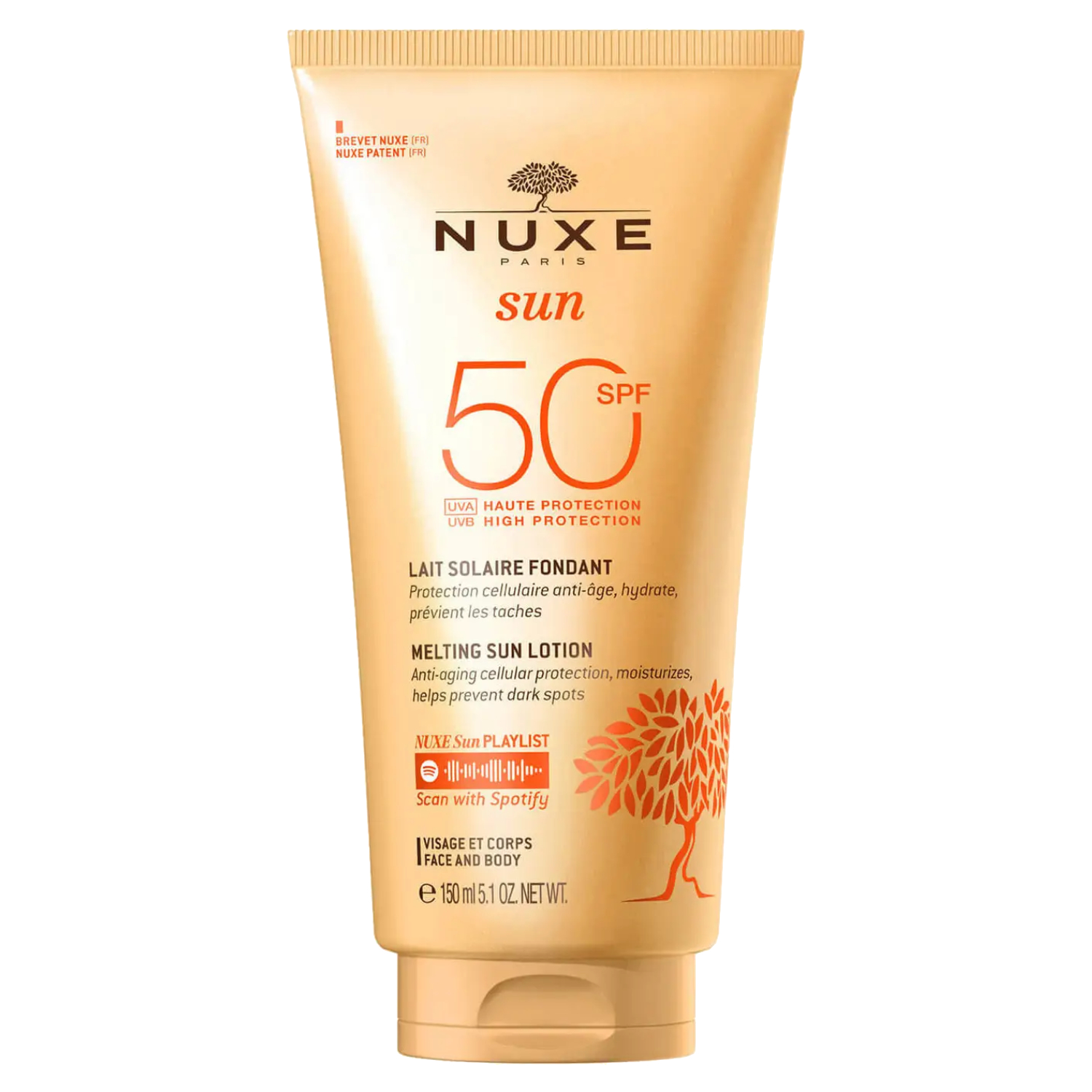 Nuxe Sun Melting lotion High Protection for Face & Body SPF50 - 150ml