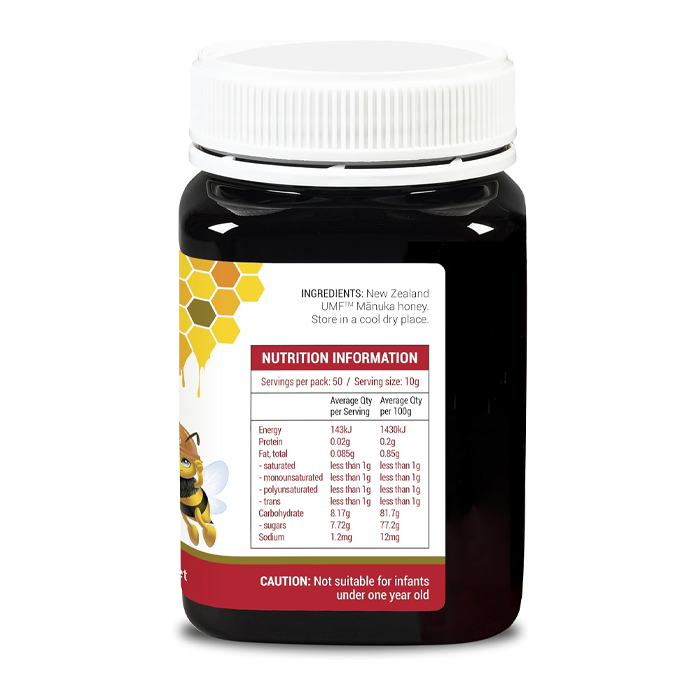 NZ Health Manuka Honey for Kids - UMF 8+ & MGO 180+ Natural Sugar Alternative, No Additives or Colors - 500g