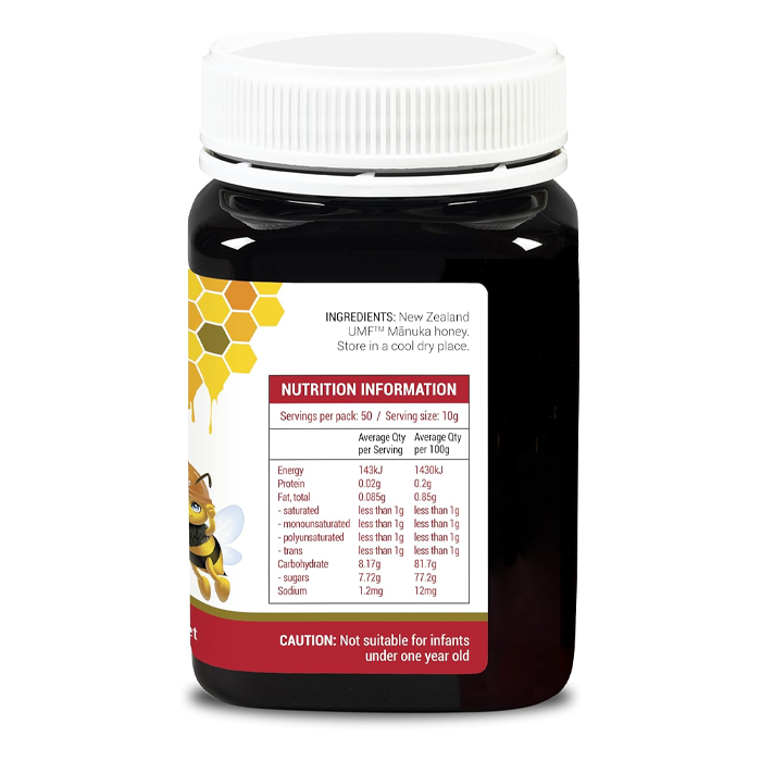 NZ Health Manuka Honey for Kids - UMF 8+ & MGO 180+ Natural Sugar Alternative, No Additives or Colors - 500g