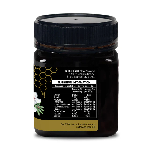 NZ Health UMF 15+ Manuka Honey Immunity, Digestion & Healing Support – 250g