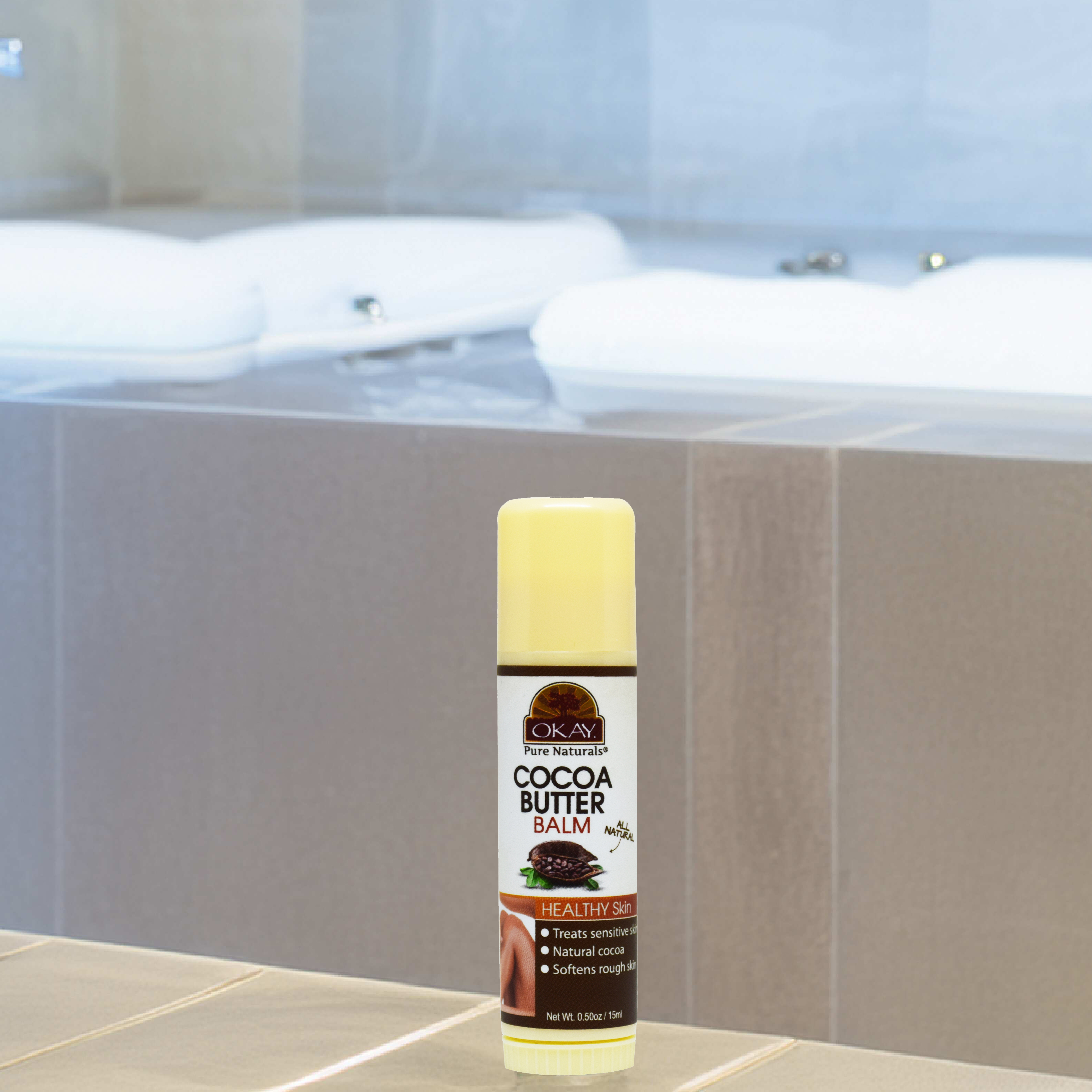Okay Pure Cocoa Butter Balm Tube Stick 15ml