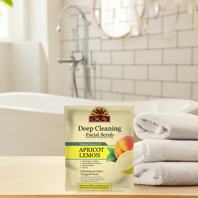 Okay Pure Deep Cleaning Facial Scrub Apricot Lemon 170g