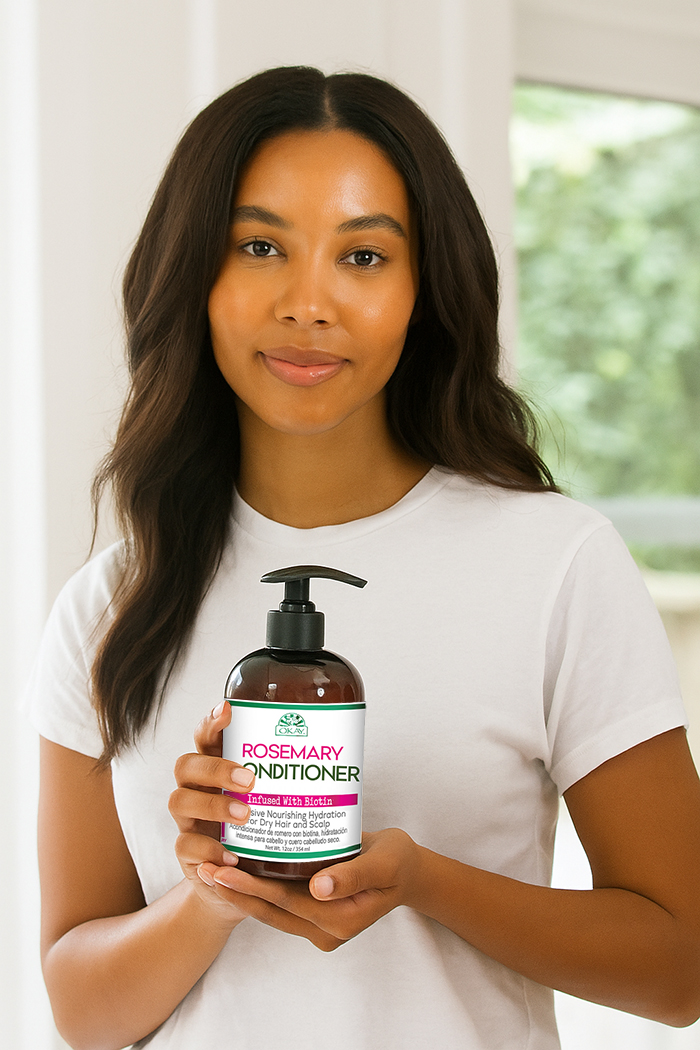 Okay Pure Rosemary with Biotin Conditioner, Hydrating, Strengthening and Growth-Boosting Hair Care, 354ml