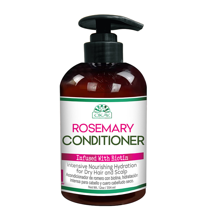 Okay Pure Rosemary with Biotin Conditioner, Hydrating, Strengthening and Growth-Boosting Hair Care, 354ml