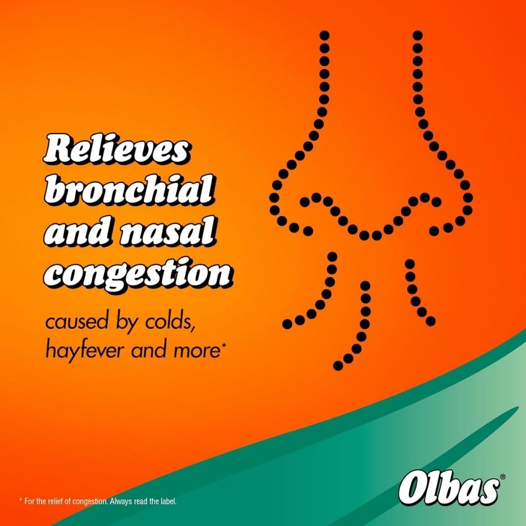 Olbas Inhalant Decongestant Oil, Natural Vapour Relief for Blocked Nose, Cold & Sinus Congestion, 30ml
