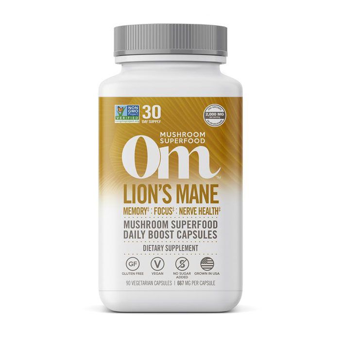 فطر سوبر فود  من Om Lion'S Mane - عدد 90 كبسولة نباتية