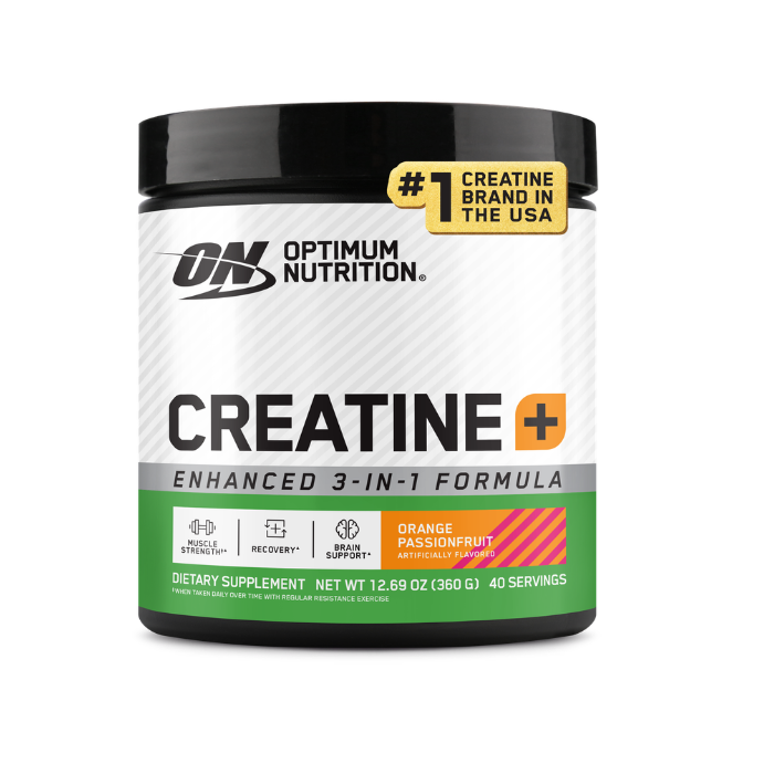 Optimum Nutrition Creatine Powder, Orange Passionfruit, 360 g, 40 Servings