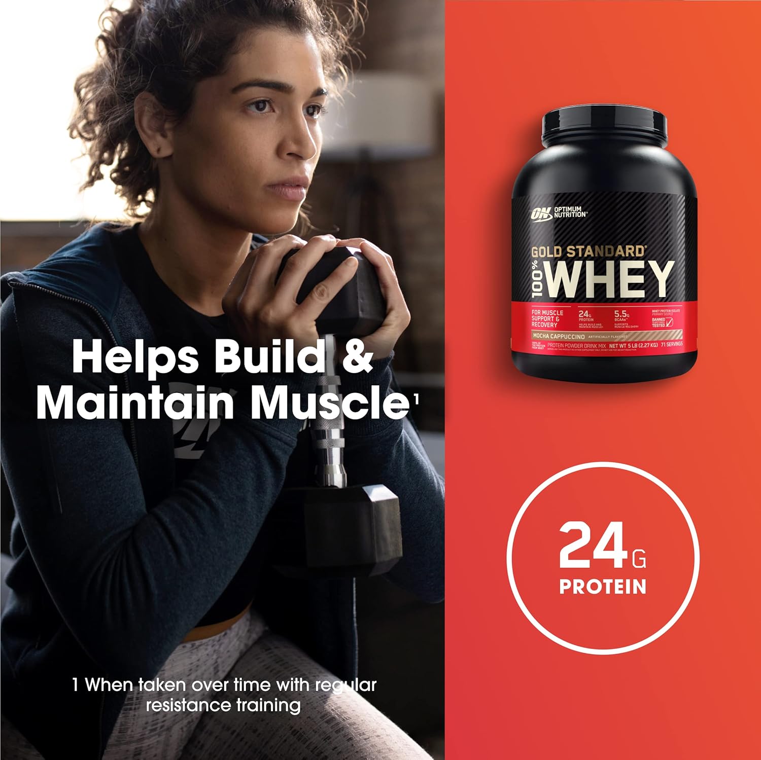 Optimum Nutrition Gold Standard 100% Whey Mocha Cappuccino 5lb