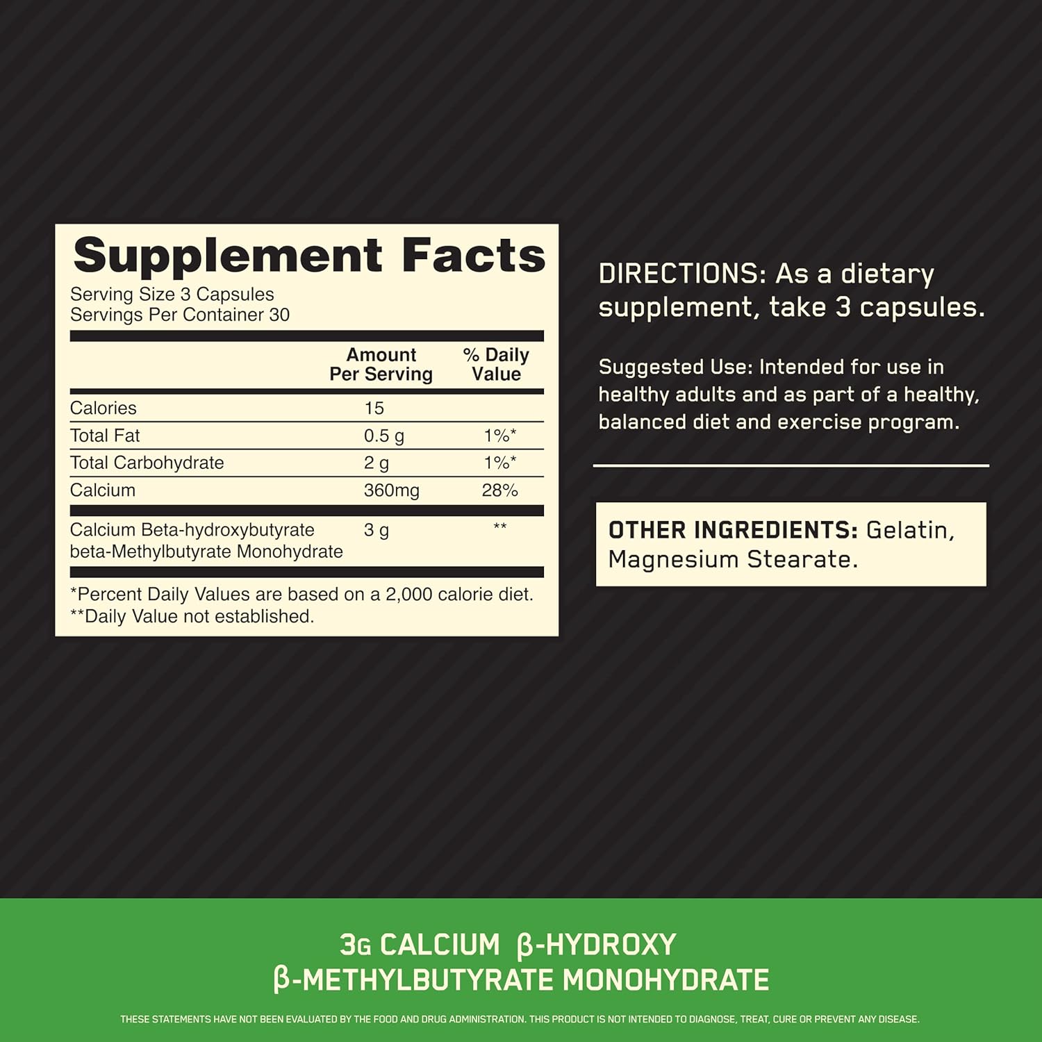 Optimum Nutrition HMB 1000 Capsules 90s
