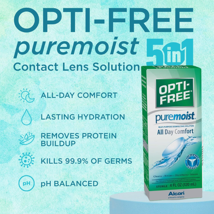 Opti-Free Puremoist Multi-Purpose Solution 120ml