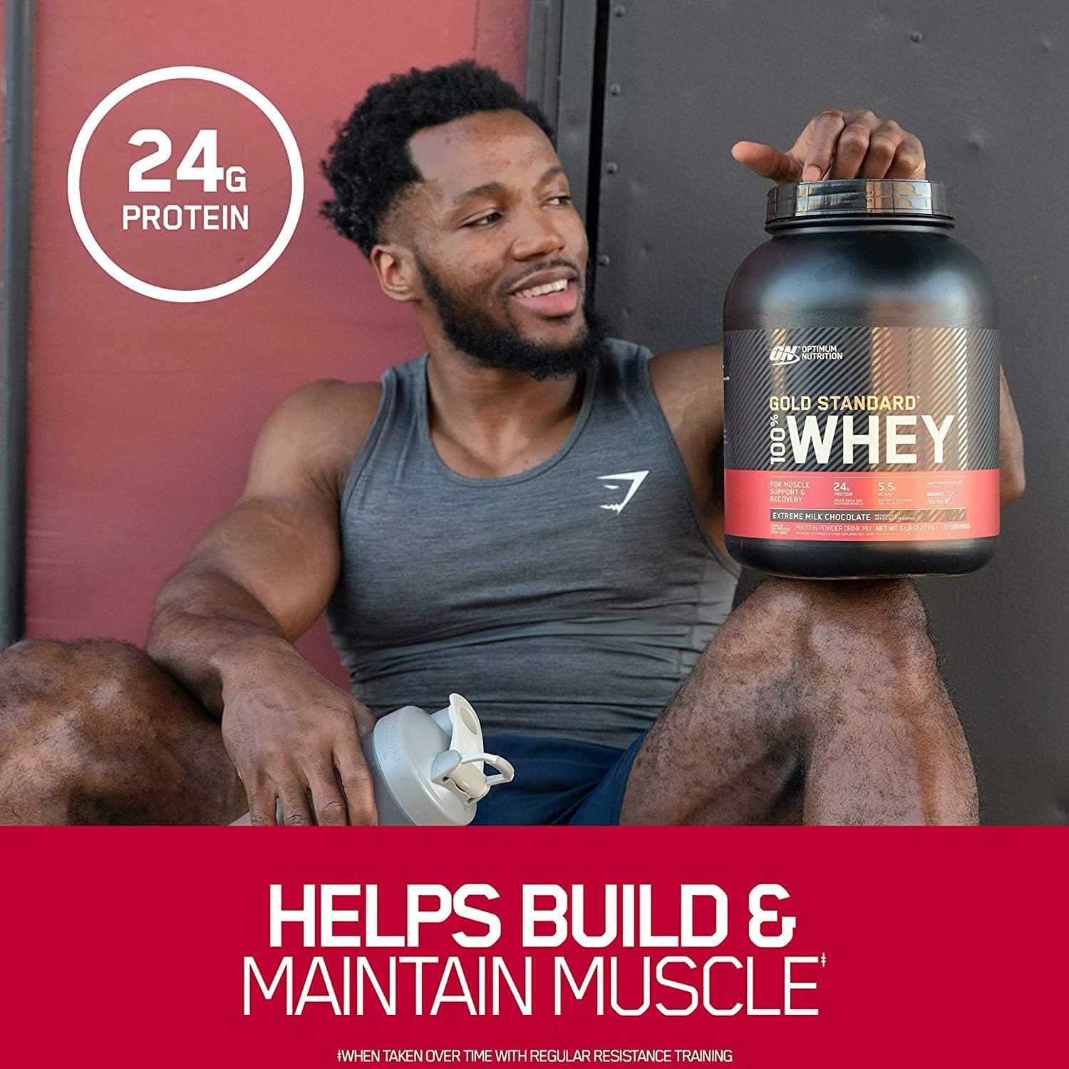 Optimum Nutrition 100% Gold Standard Whey  Extreme Milk Chocolate 5lb