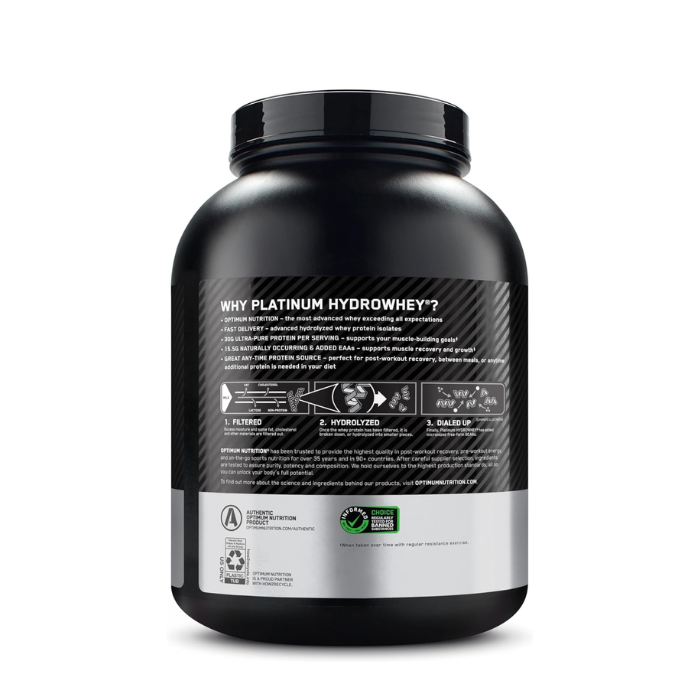 Optimum Nutrition Hydrowhey Platinum  3.5 lb Chocolate