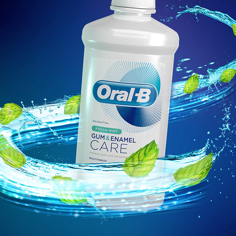 Oral-B Gum & Enamel Care Fresh Mint Mouthwash 500 ml 30362