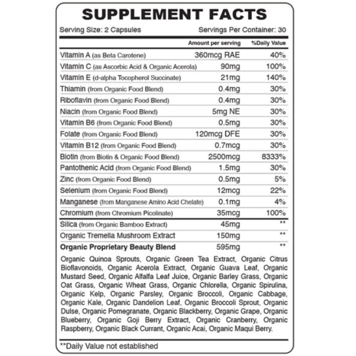 Organic Earth Plant Collagen Builder 60 Capsules
