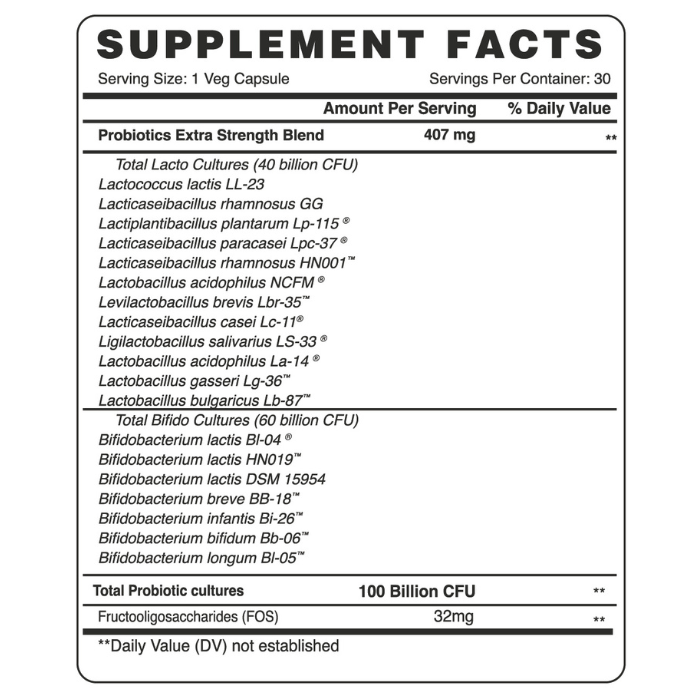 Organic Earth Probiotics Extra Strength Veg Capsules 30's