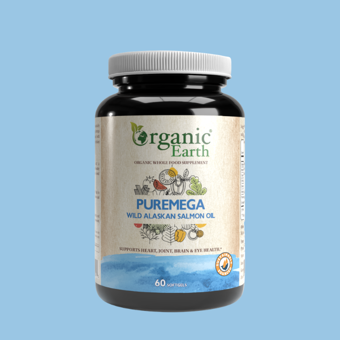 Organic Earth Puremega Fish Oil Softgel 60s