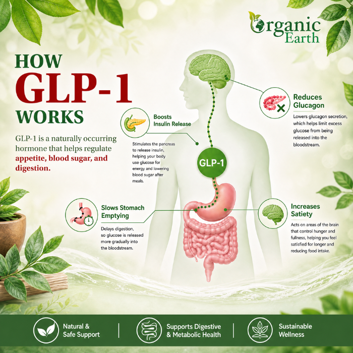 Organic Earth Weightless GLP-1 Support V-Cap 90's