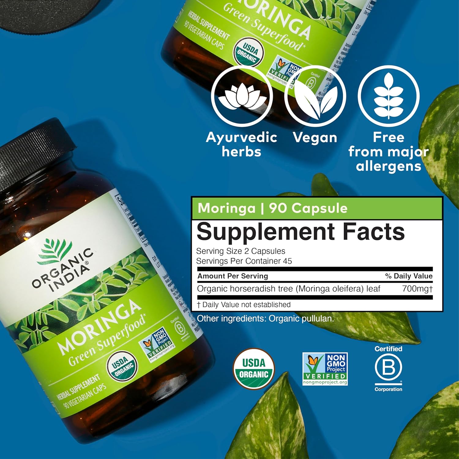 Organic India Moringa  90 Caps