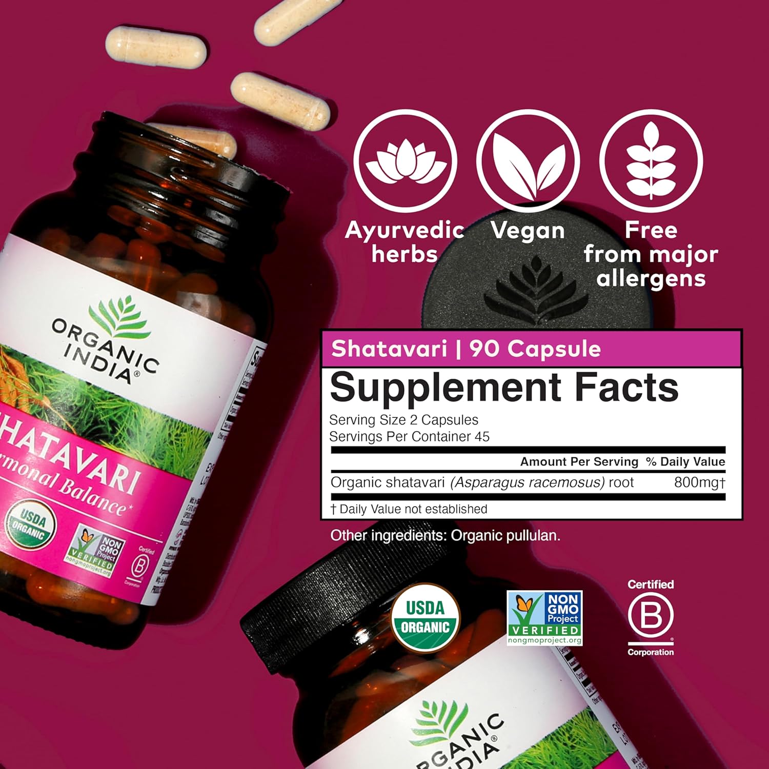 Organic India Shatavari Hormonal Balance Capsule 90's
