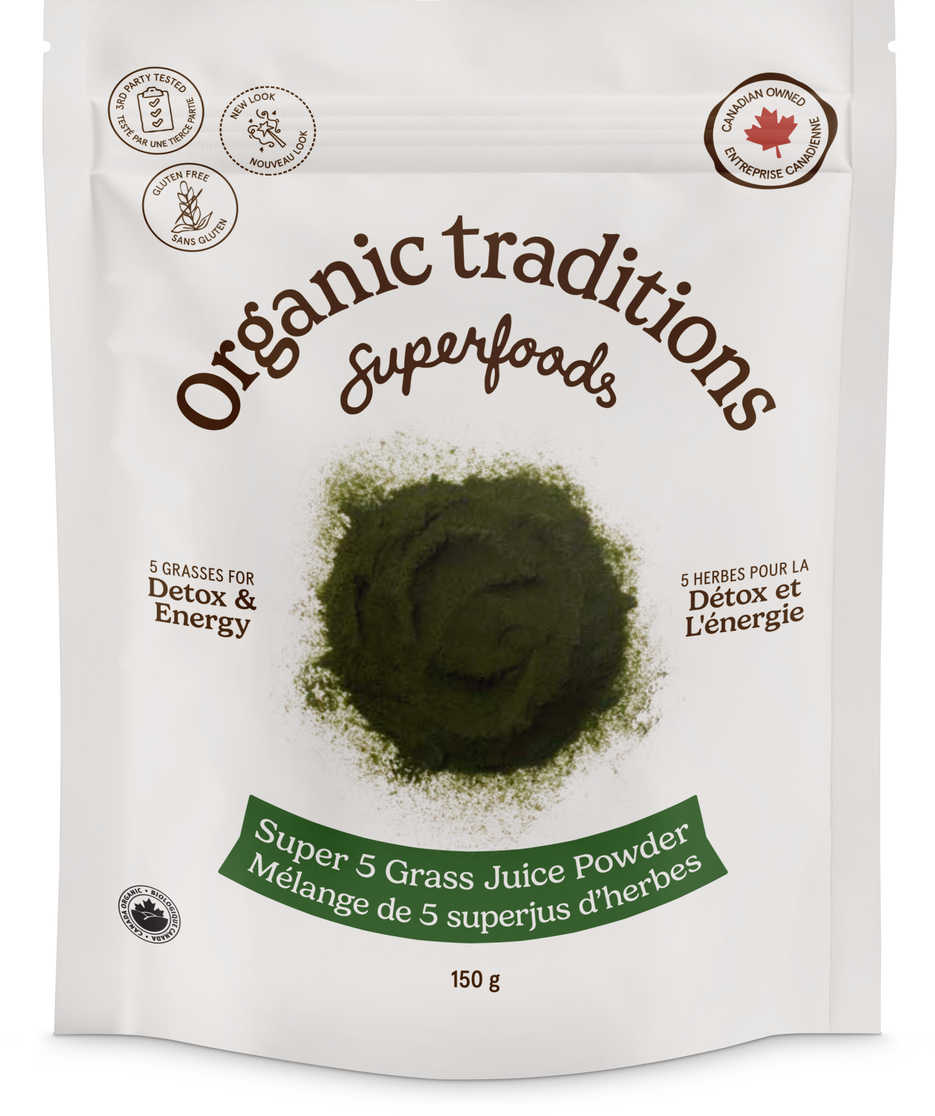 Organic Traditions Super 5 Grass Juice Blend 150g