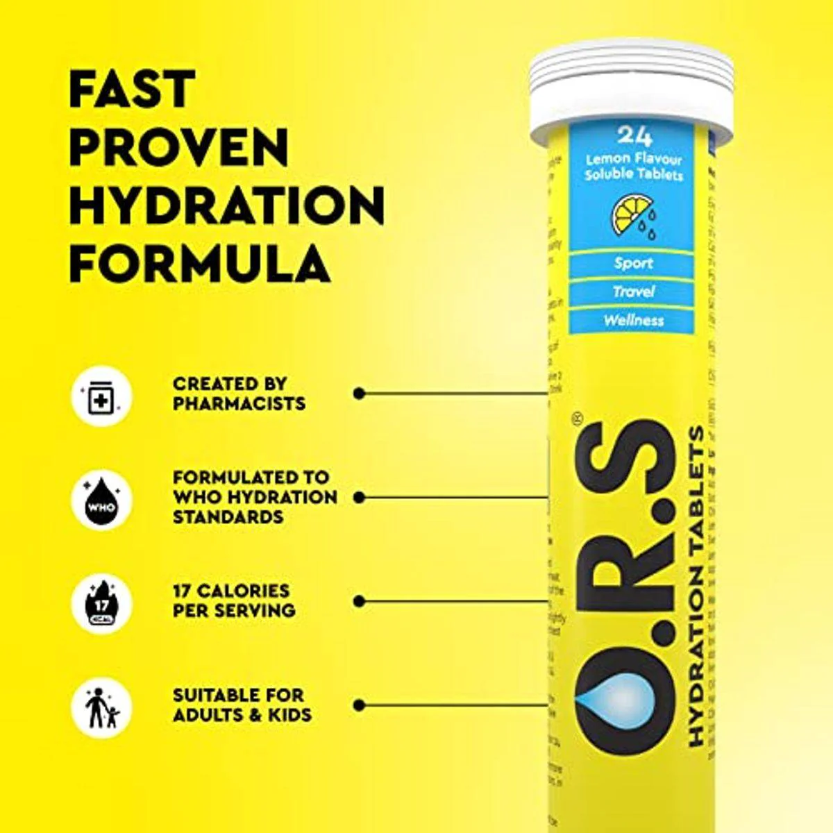 ORS Soluble Tablets 24's Lemon