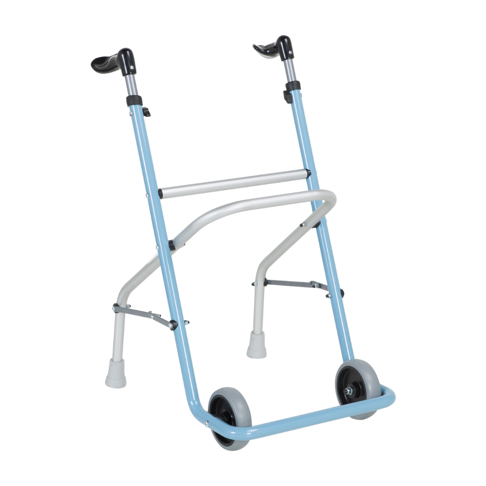 Orthos Walkers With Seat Casper 2wheels Aluminium (Blue) :21857