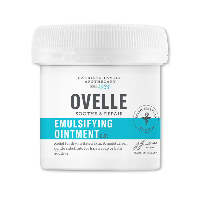 Ovelle Emulsifying Ointment BP, Preservative-Free Emollient Moisturizer & Soap Substitute for Dry, Irritated Skin – 500g