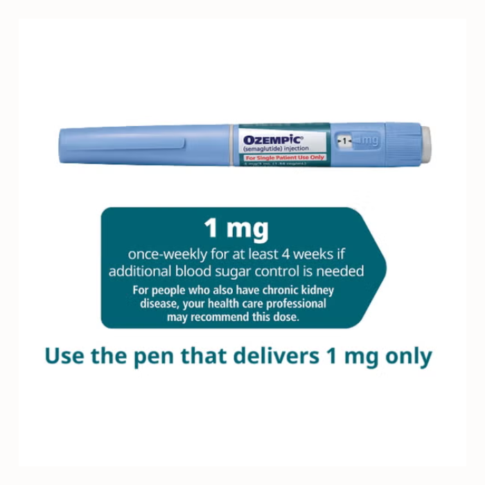 Ozempic 1mg (3ml + 1 Prefilled Pen +4 Needles)