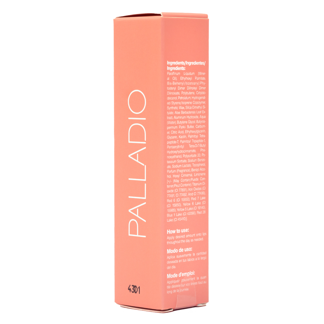 Palladio Butter Balm Tinted Lip Balm Peaches and Cream with Shea Butter & Vitamin E, 10g