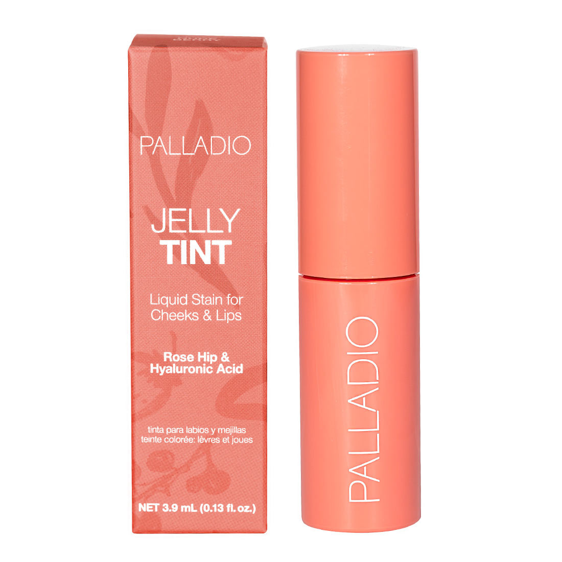 Palladio Jelly Tint Cheeks & Lips Nude Berry with Rose Hip and Hyaluronic Acid, 3.9ml
