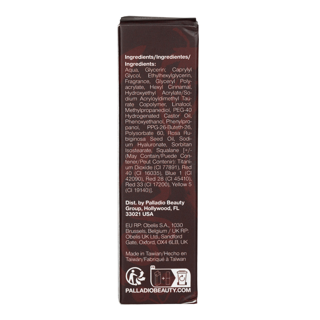 Palladio Jelly Tint Cheeks & Lips Wineberry, Water-Based Gel Stain with Rose Hip & Hyaluronic Acid, 3.9ml